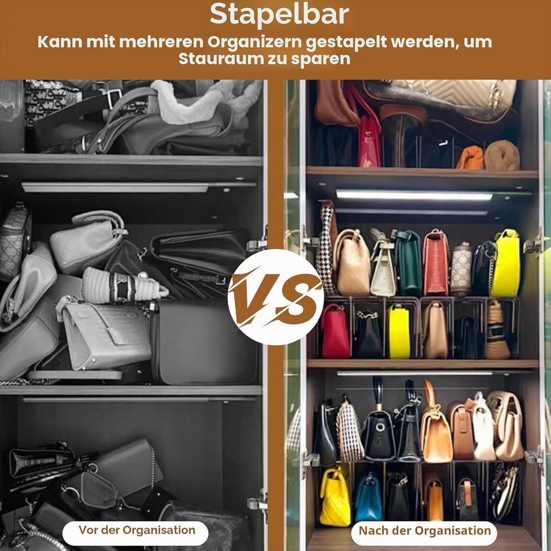 Regalteiler Für Schrank, Verstellbare Geldbörsen-Organizer, Handtaschen-Trenner, Regalteiler Regalsy