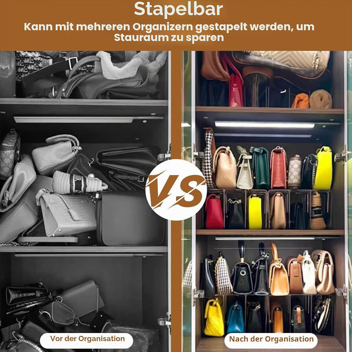 Regalteiler Für Schrank, Verstellbare Geldbörsen-Organizer, Handtaschen-Trenner, Regalteiler Regalsy