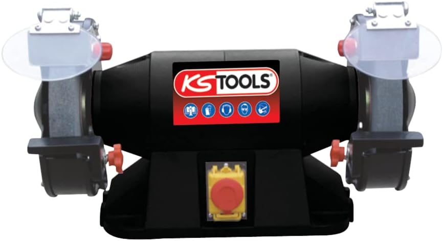 KS Tools 500.8459 Schleifstein/Schleifstein 900 W, Ø 200 mm 900W meule / meule Ø 200mm, 900W meule /