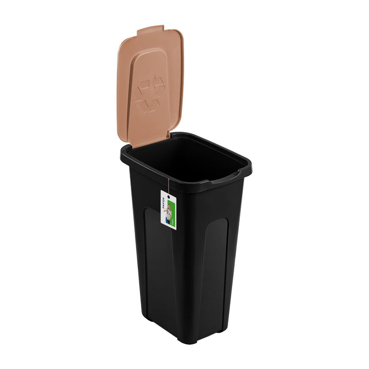 PAFEN Grosser Mülleimer SET für Recycling - 4er Abfallbehälter Hohe Recyclingbehälter - 2x 30l und 2
