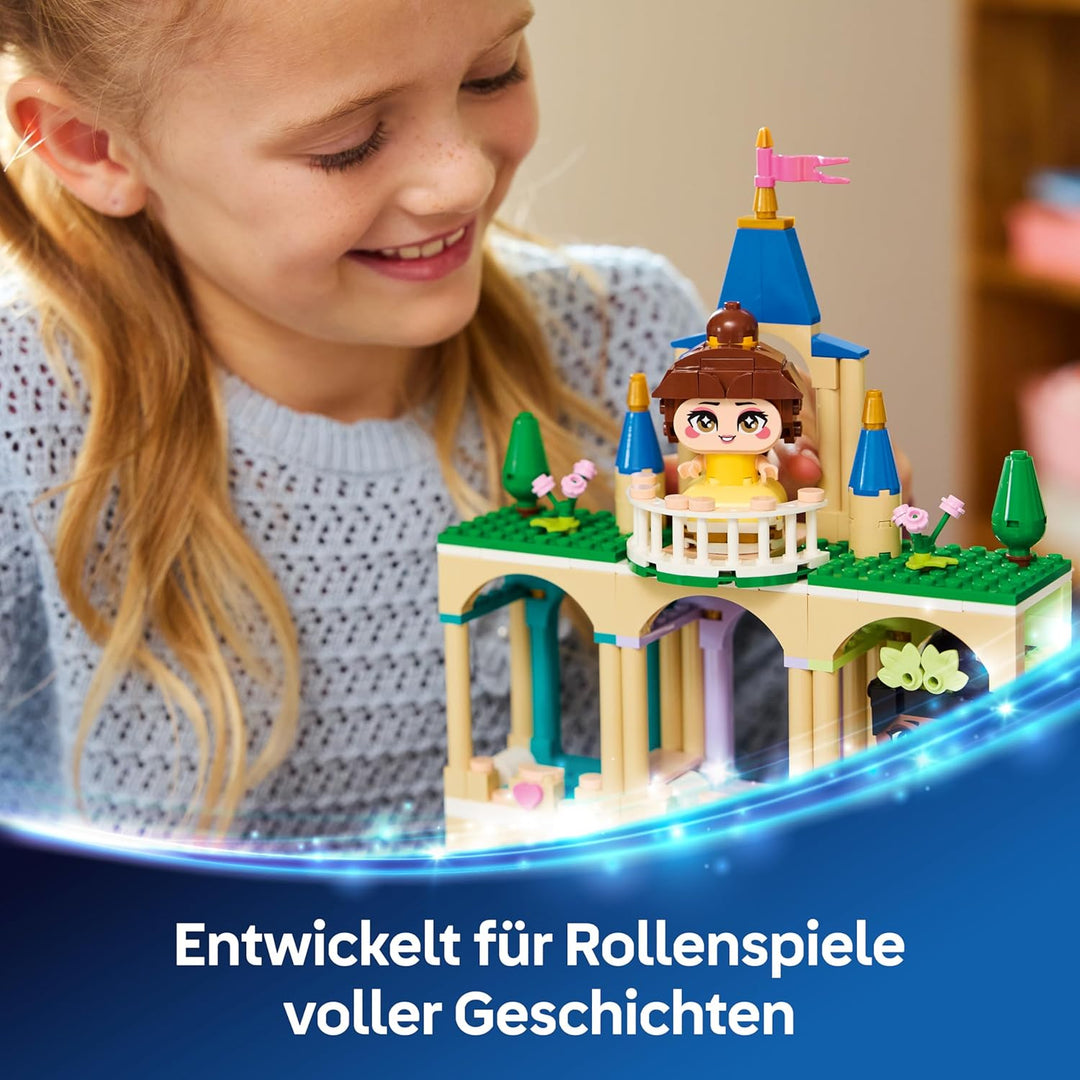 LEGO ǀ Disney Princess Die Mini-Prinzessinnen Belle und Tiana mit ihrem Schloss - Spielzeug mit 2 Mi