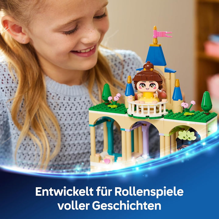 LEGO ǀ Disney Princess Die Mini-Prinzessinnen Belle und Tiana mit ihrem Schloss - Spielzeug mit 2 Mi