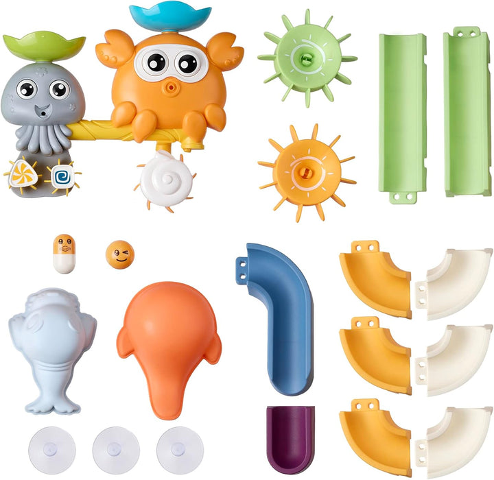 OR OR TU Badewannenspielzeug Badespielzeug Baby, Wasserspielzeug Kinder Saugnapf Spielzeug Baby Murm