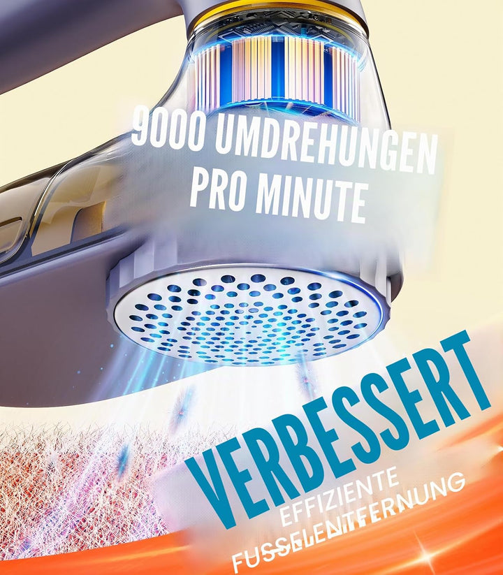 POPCHOSE Fusselrasierer Elektrisch, Fusselentferner Aufladbar für Kleidung, 2000 mAh Fusselrasierer