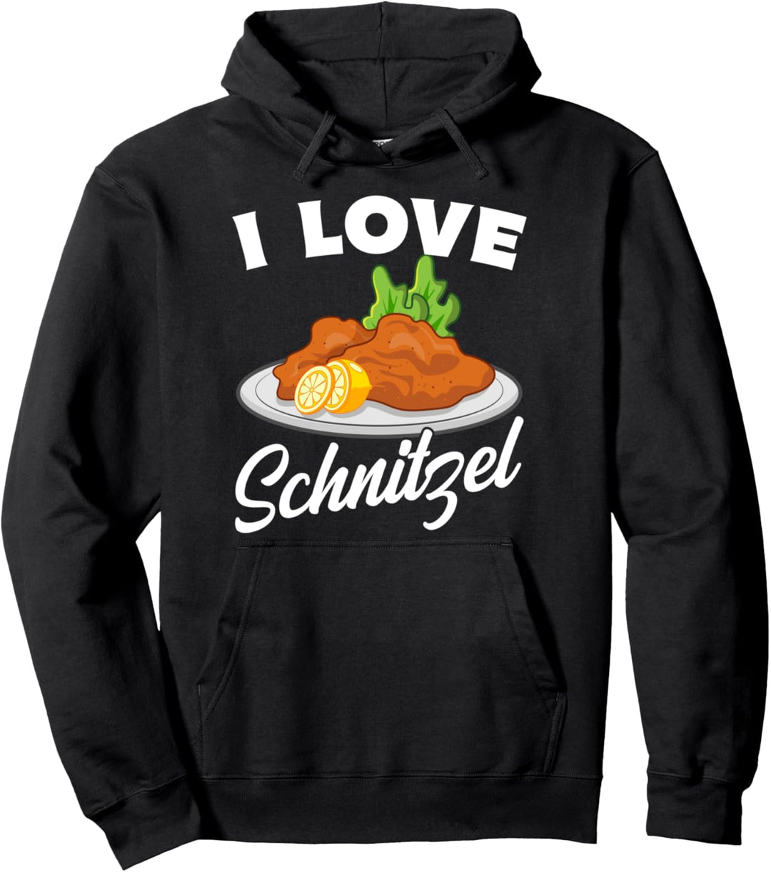 Ich liebe Schnitzel Pullover Hoodie