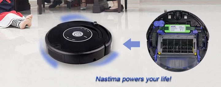 NASTIMA 14,8V Lithium Akku 6,4Ah (2021 Aktualisierung) Kompatibel mit Roomba 500 510 521 530 531 532