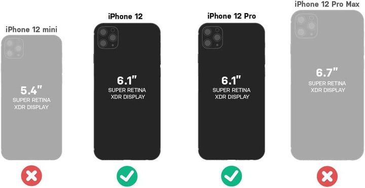 OtterBox Defender Series Schutzhülle für iPhone 12 und iPhone 12 Pro, Schwarz, Schwarz