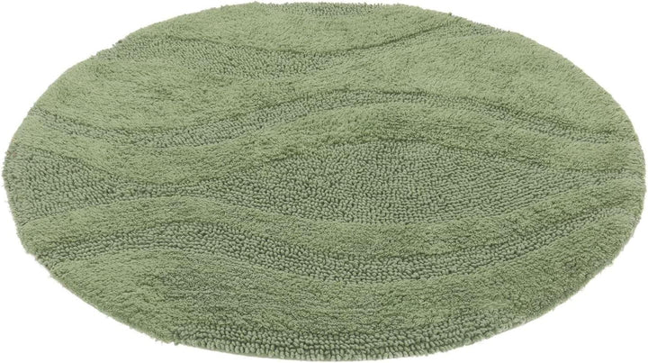 RugVista Badematte Breeze, ∅ 70 cm, Rund, Mittelflor, Anti-Rutsch, Moderner Badteppich, Maschinenwas