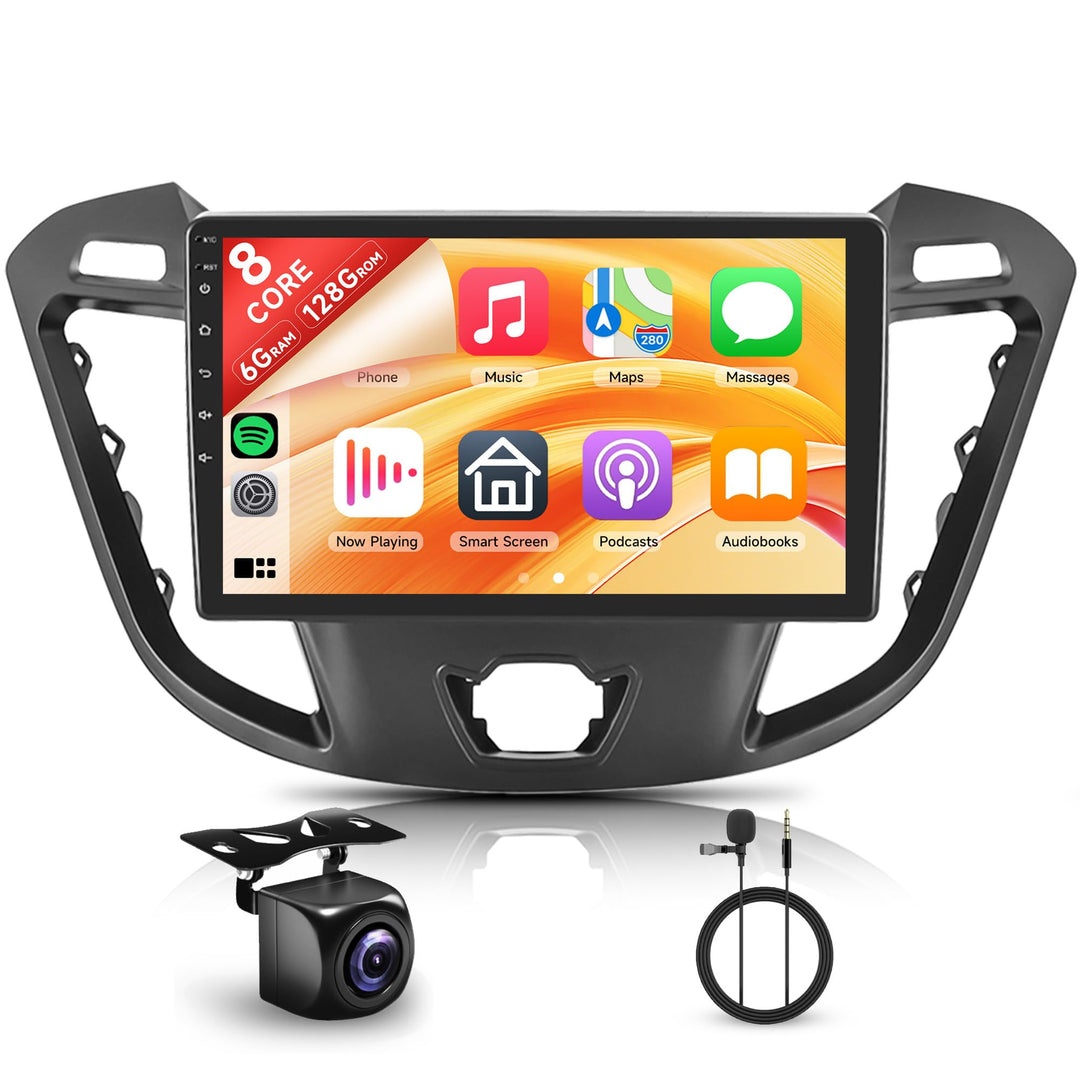 8 Kerne 6+128G Android Autoradio für Ford Transit Custom Tourneo 2013-2018 Wireless Carplay 9 Zoll m