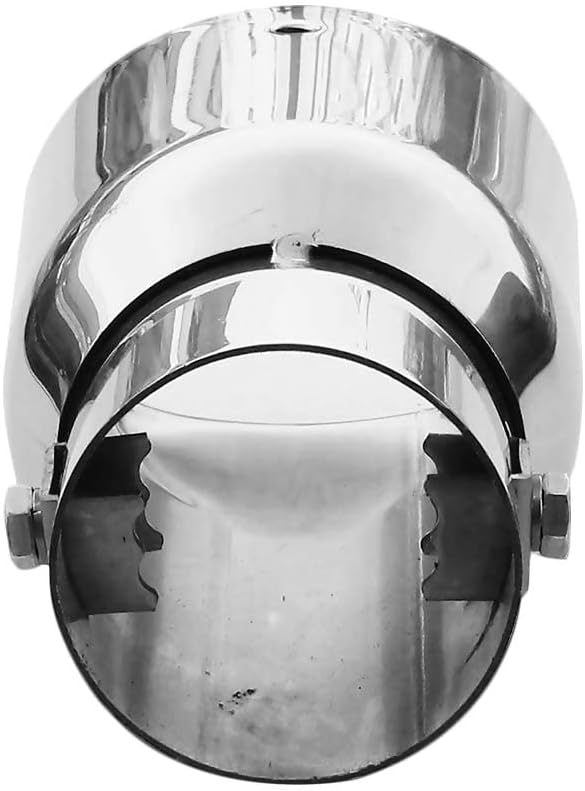 Auspuffblende Endrohr Auspuff Universell Schalldampf Edelstahl Oval bis 50mm Chrom AutoHobby
