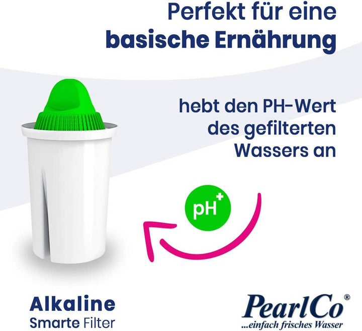 PearlCo - Alkaline Classic Pack 3 Filterkartuschen für basisches Wasser - passend zu Brita Classic B