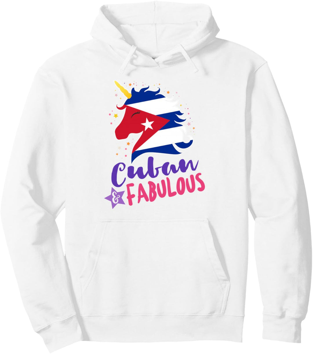 Kubanische Flagge Kuba Einhorn Pullover Hoodie