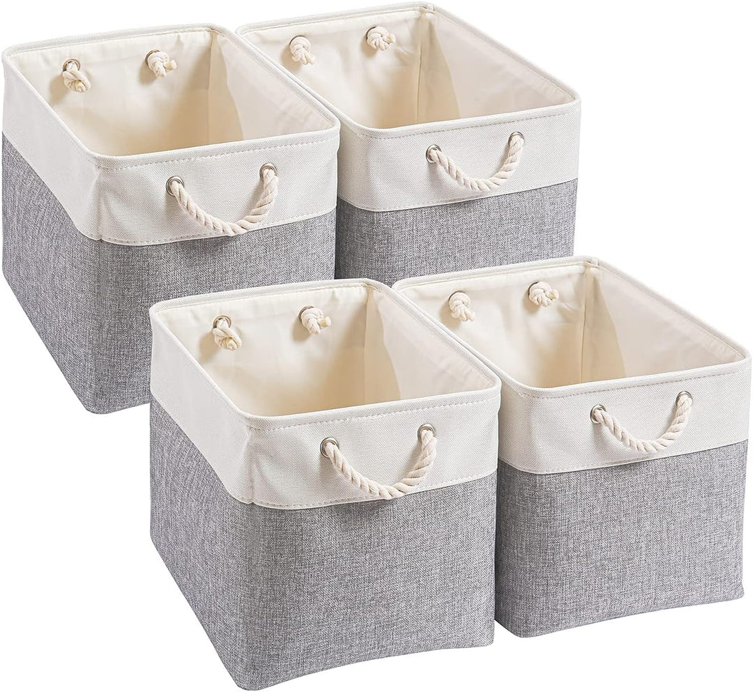 Mangata Aufbewahrungsbox Stoff,33 x 38 x 33 cm Grosser Aufbewahrungskorb, Korb Aufbewahrung für Schr