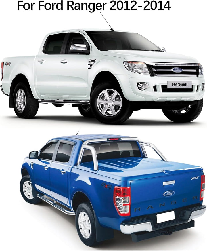 JHCHAN Scheinwerfer und Rücklichtabdeckung für Ford Ranger 2012-2014 Wildtrak XL XLT Limited Tremor