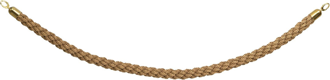 Securit Absperrsystem Classic-Seil, Bronze/Gold, Edelstahl, Braun Gold Braun, Gold Braun