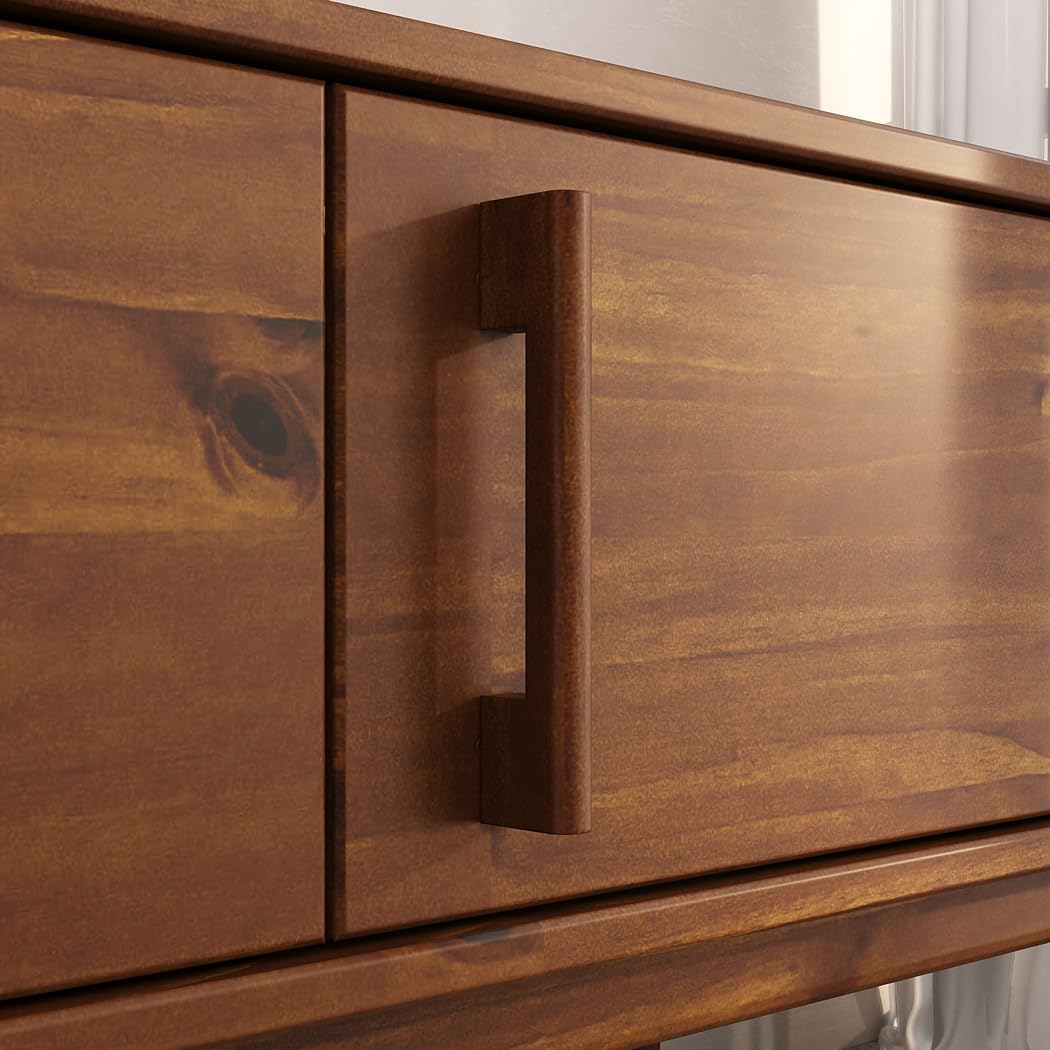 IDIMEX TECCA 75 Zoll Modern Wohnzimmer TV Rack Braun Holz Kastanie, Kastanie
