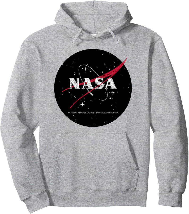 NASA Circle Distressed Space Logo Pullover Hoodie