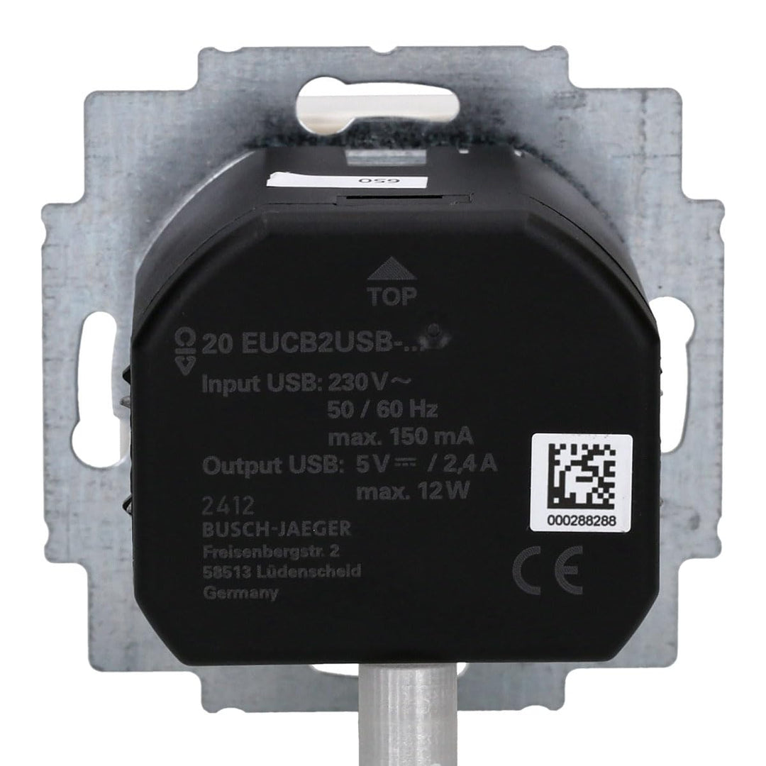 Busch-Jaeger 20 EUCB2USB-914 SCHUKO®-/2x USB-Steckdose Alpinweiss 2CKA002011A6266