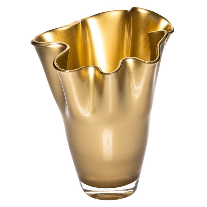 SIGNATURE HOME COLLECTION CO-17-203LM Vase mundgeblasenes Glas Glasvase Blumenvase, Dekovase, Höhe 3
