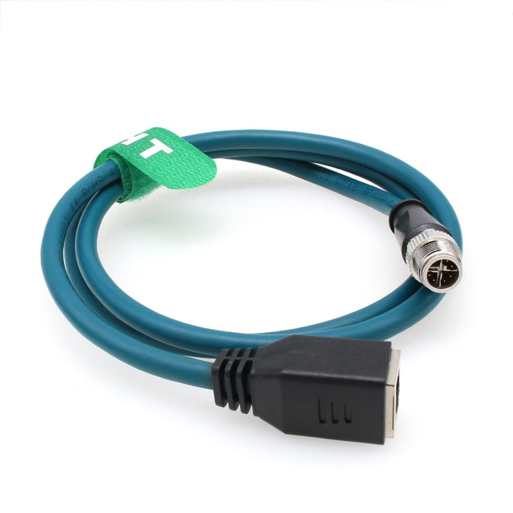 HangTon Sensor Barcodeleser Ethernet M12 8 Pin X-Code auf Buchse RJ45 GigE Kabel für Basler Cognex V