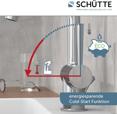 SCHÜTTE 79010 CORNWALL Waschtisch-Armatur, Chrom, Chrom