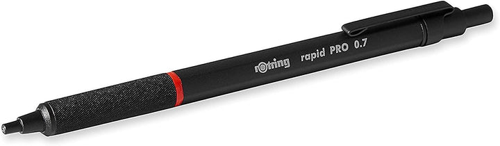 rOtring Rapid PRO Druckbleistift mit Einzug | 0,7 mm | Schwarz 0,7 mm Single Schwarz, 0,7 mm Single