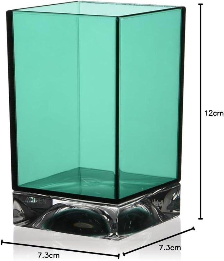 Kartell Boxy Zahnbürstenhalter, Plastik, Aquamarine Grün, 7 x 7 x 12 cm Porta spazzolino Verde Acqua