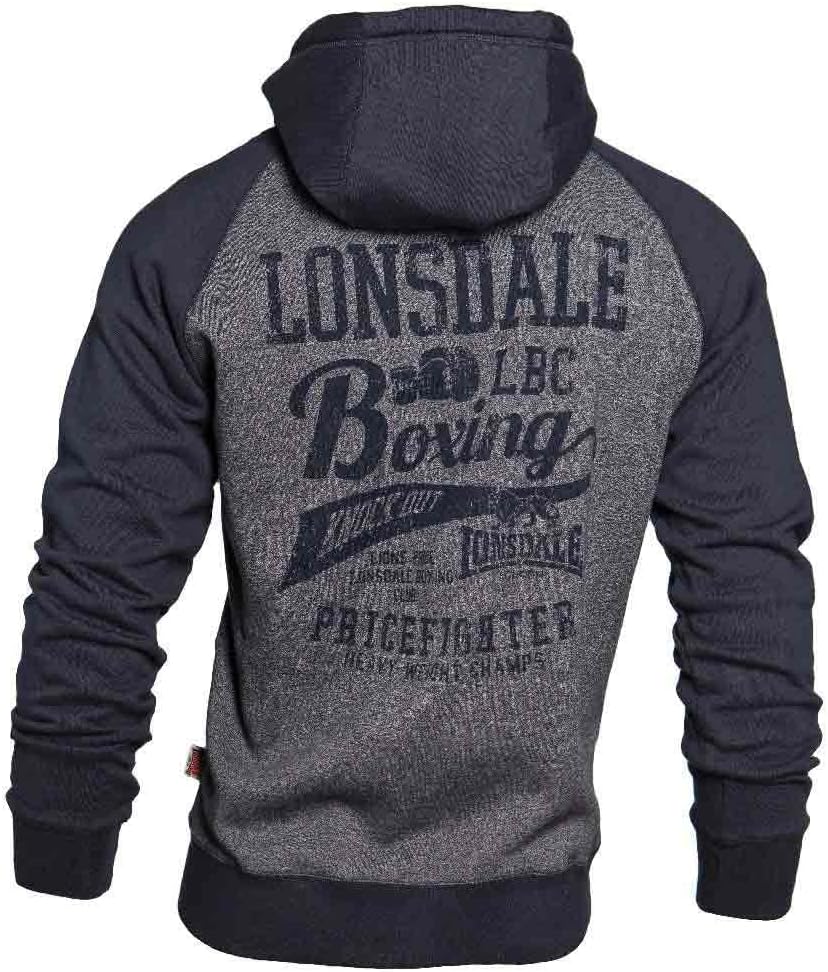 Lonsdale Herren Slough Kapuzensweatjacke 3XL Navy, 3XL Navy