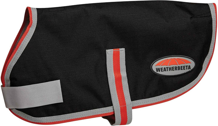 Weatherbeeta 1200d Therapy Tec Dog Jacket 40cm Black Silver Red, 40cm
