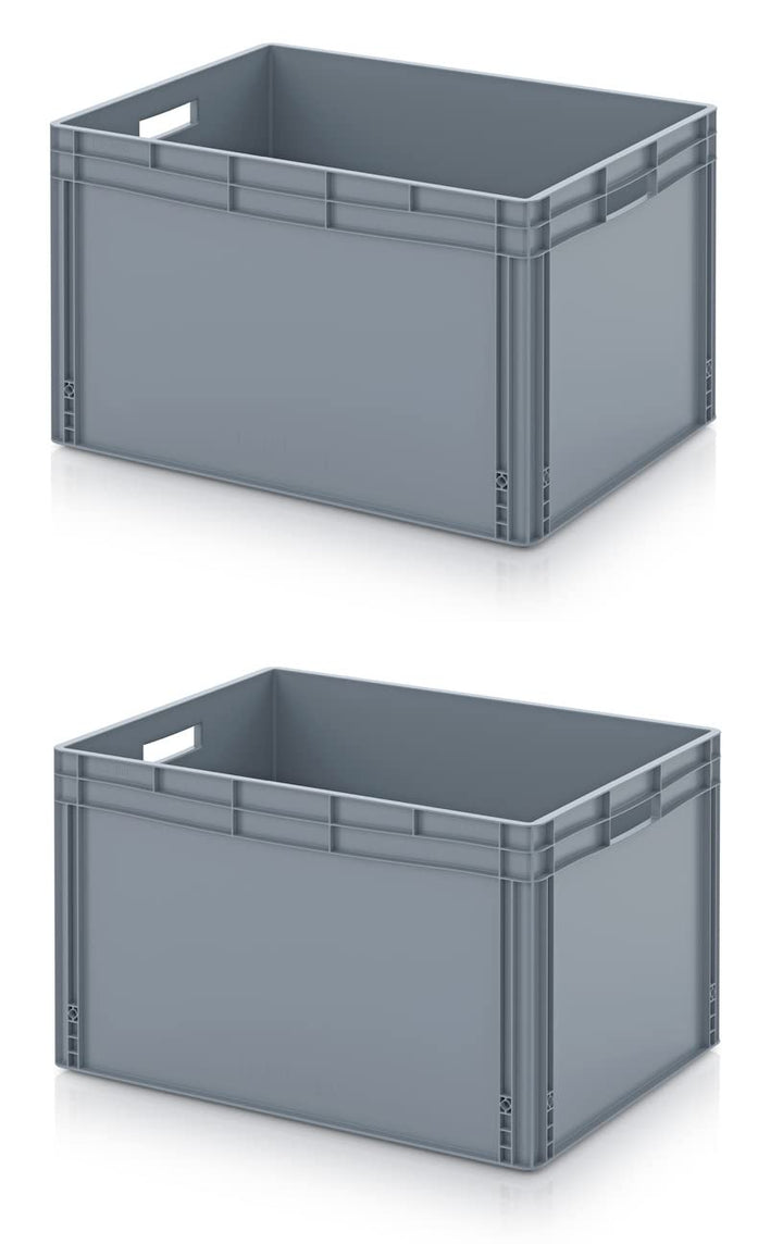 Auer Packaging 2x Eurobehälter-Eurobox 80 x 60 x 52 Euro Behälter 800x600x520 grosse Box Kunststoffb