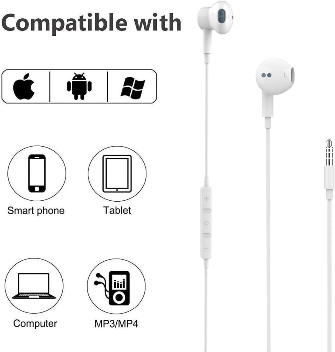 Hochauflösende In-Ear-Kopfhörer mit Kabel, extra Bass, geräuschisolierend, mit Mikrofon, für iPhone,