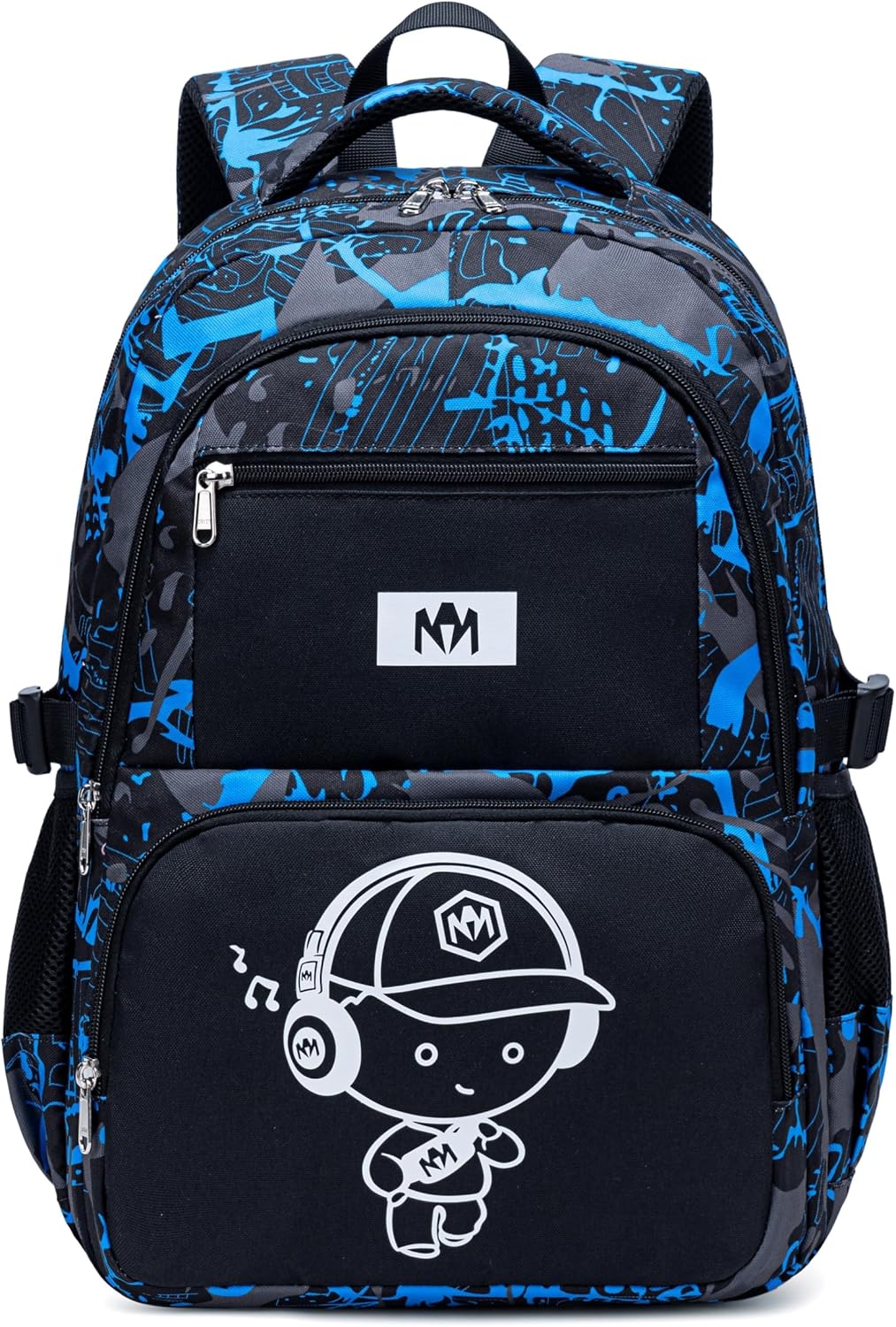 LEDAOU Schulrucksack Jungen Teenager Mädchen Schultaschen Kinder Rucksäcke Wasserdicht Leichtgewicht