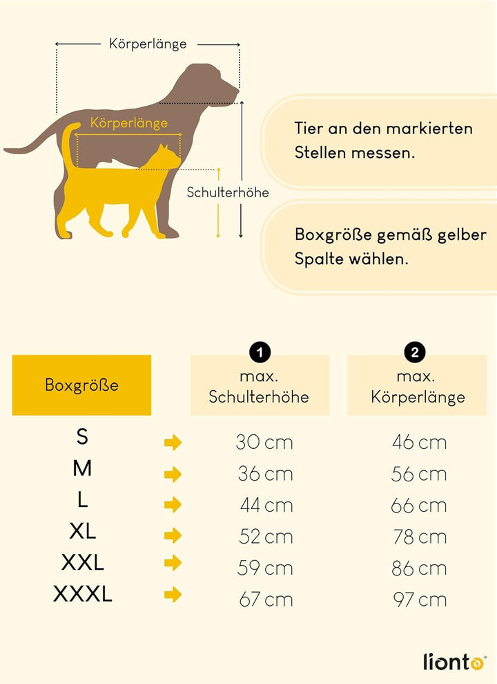 lionto Hundetransportbox Hundetasche Hundebox Faltbare Kleintiertasche, (S) 50x34x36 cm dunkelrot Du