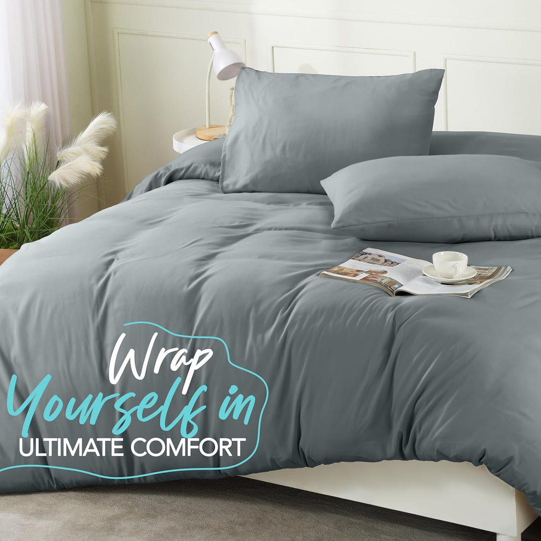 Utopia Bedding Leichtes Bettbezug-Set mit 50 x 65 cm Kissenbezügen, 200 x 220 cm, weiches Mikrofaser