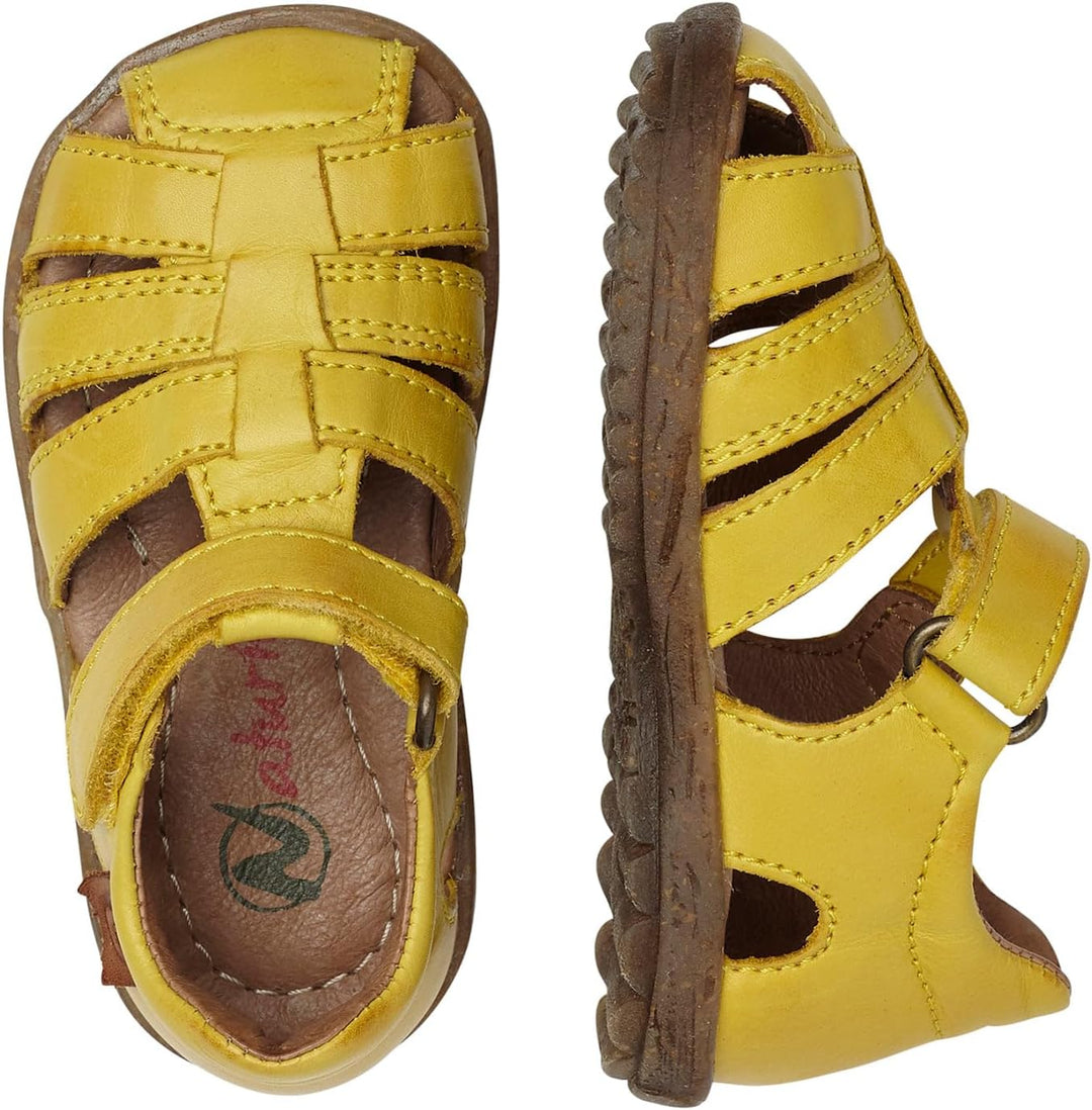Naturino Halb geschlossene Sandalen aus Leder 26 EU Gelb Giallo 0g04, 26 EU Gelb Giallo 0g04