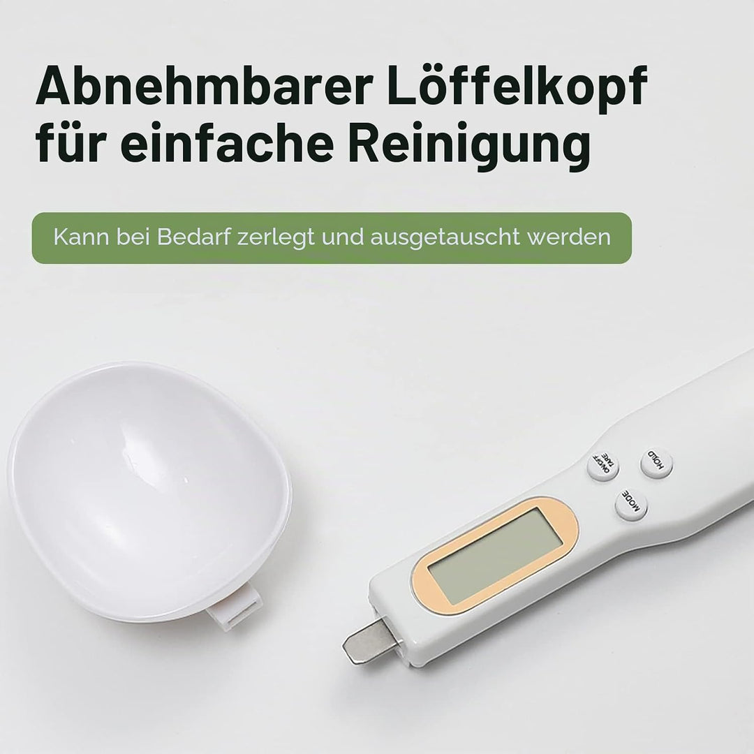 Digitale Löffelwaage für Lebensmittel, 500 g/0,1 g | Digitaler Messlöffel, Elektronischer Wiegelöffe