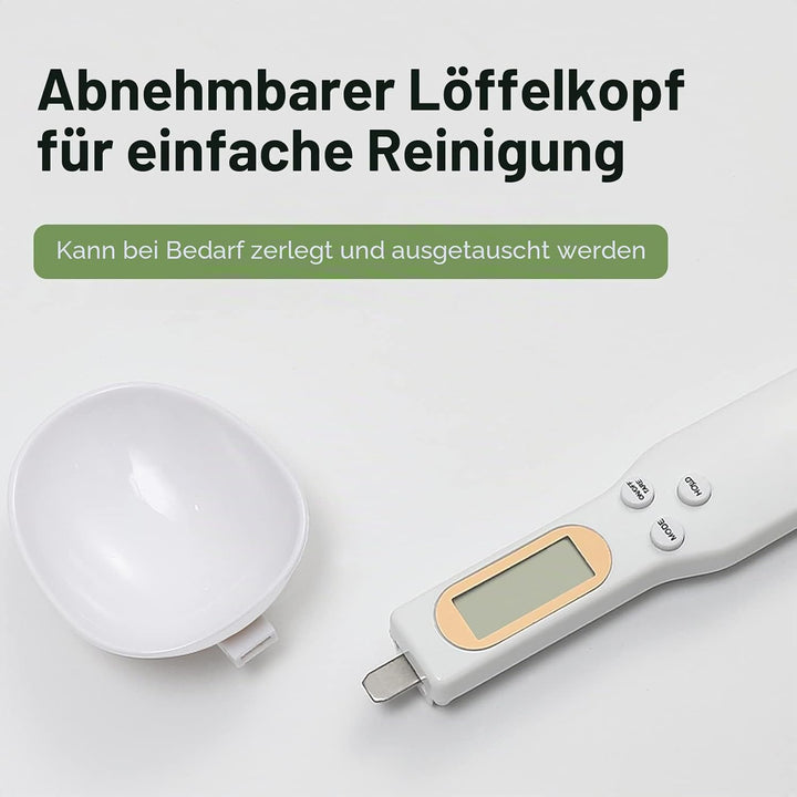 Digitale Löffelwaage für Lebensmittel, 500 g/0,1 g | Digitaler Messlöffel, Elektronischer Wiegelöffe