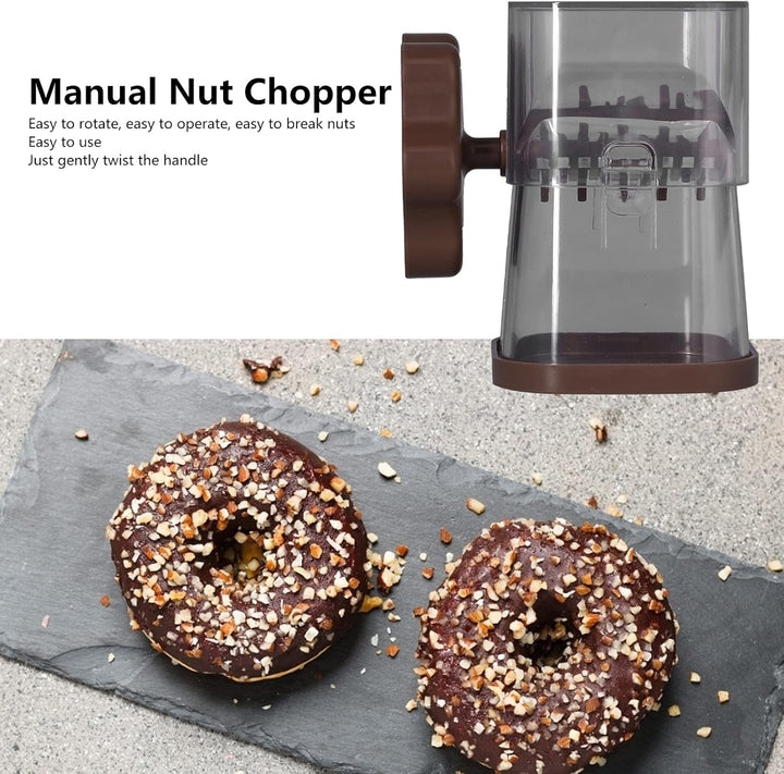 Mühelose Nussmühle mit Handkurbel Zerkleinert Mandeln, Haselnüsse und Pekannüsse aus Hochwertigem Ma