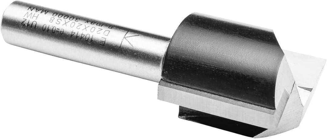 ENT 10414 Nutfräser HW, Schaft (S) 8 mm, Durchmesser (D) 20 mm, NL 20 mm, SL 32 mm, GL 52 mm D=20 /