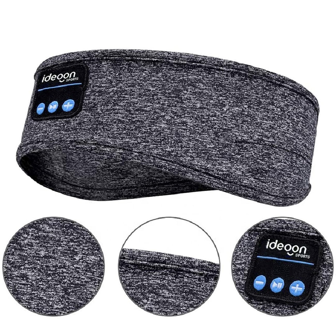 ideoon Smartes Kopfhörer-Stirnband, Bluetooth 5.4, Freisprecher & Sprachsteuerung, grau: Ein bequeme