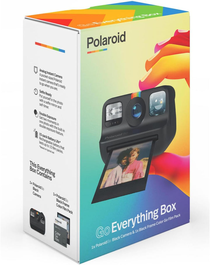 Everything Box Polaroid Go - Schwarz Schwarz Everything Box Kamera Color Film, Schwarz Everything Bo