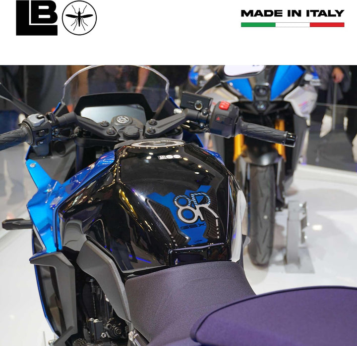 LABELBIKE 3D Aufkleber Motorrad Tankpad kompatibel mit Suzuki | GSX-8R, Harzschutz, Kratzfestigkeit,