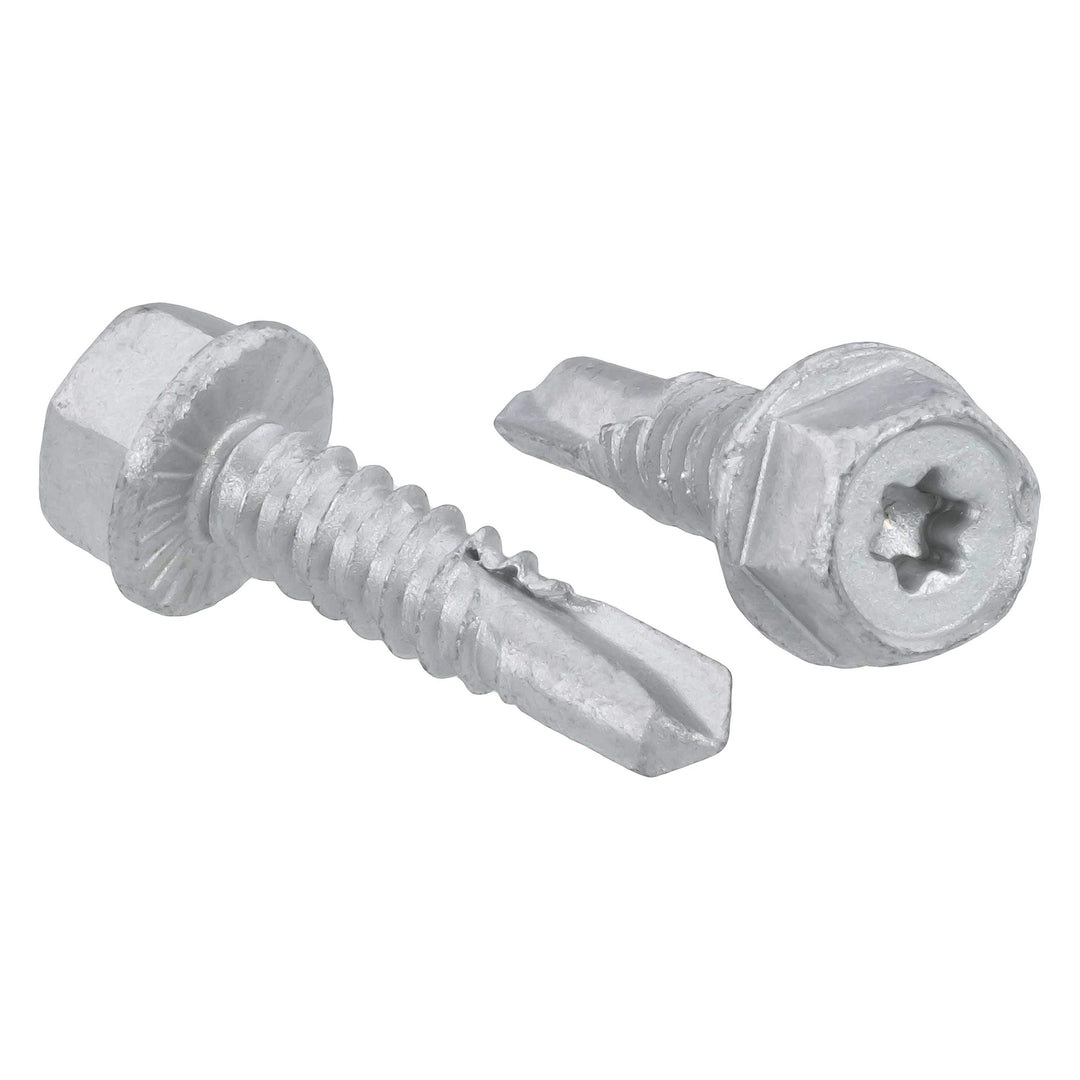 Sechskant-Bohrschraube SW10 + TX25, Zinklammellenbeschichtung, Unterkopf-Sperrverzahnung, 6.3x25 mm,