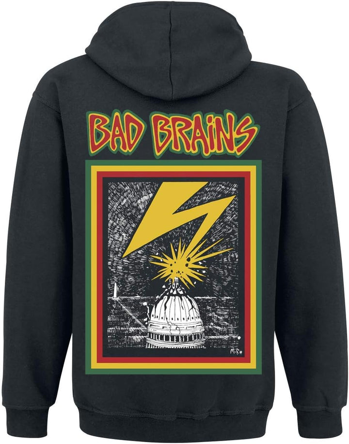Bad Brains Männer Kapuzenpullover schwarz L 80% Baumwolle, 20% Polyester Band-Merch, Bands
