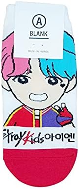 Women's Kpop [Stray Kids] Cartoon Character Socks- 8 Pairs Set- Made in Korea