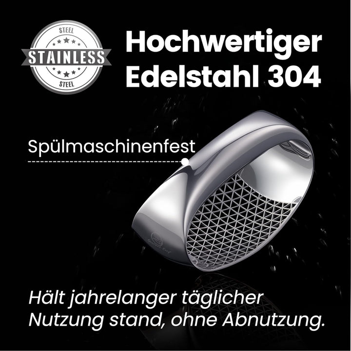 Knoblauchpresse – Knoblauch Wippe mit innovativer 3D-Schneidefunktion | Müheloses Pressen & Einfache