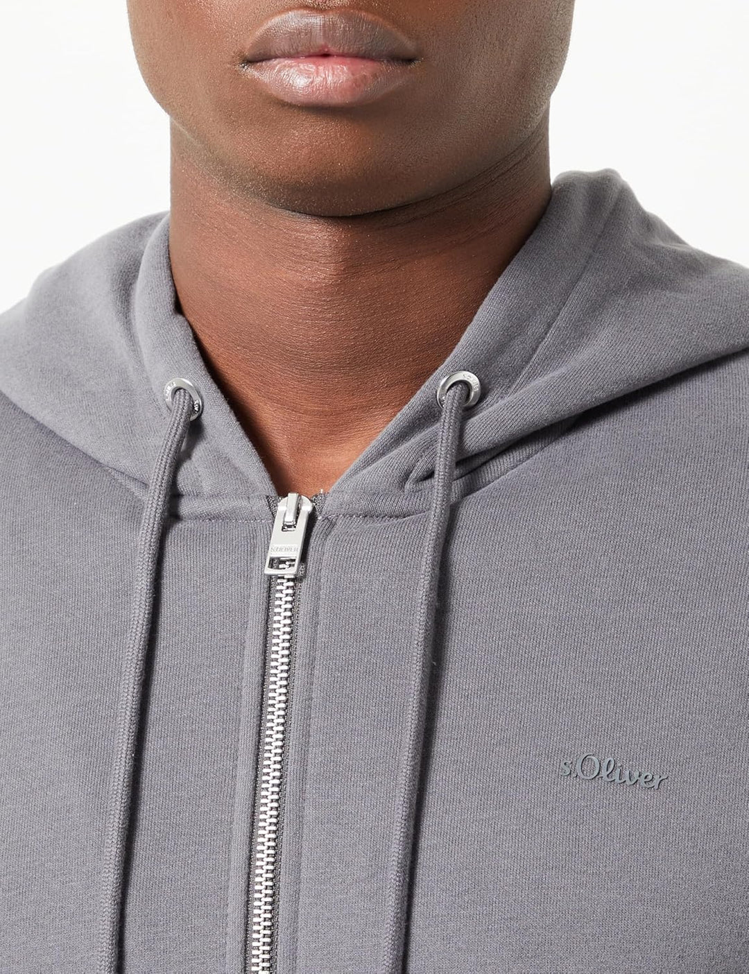 s.Oliver Herren Sweatshirt Jacke 3XL Grau, 3XL Grau
