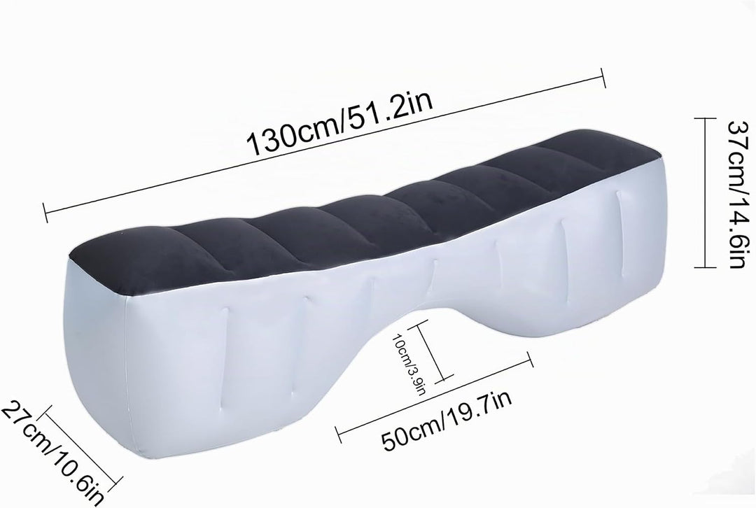 Icelus Auto Matratze Luftmatratze aufblasbar,130 * 27 * 37 cm Rücksitz Lücke Pad Luftbett Kissen, Au