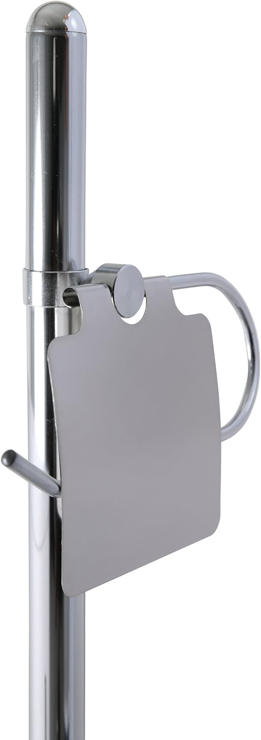 axentia WC-Garnitur Lianos aus Chrom - Toilettenpapierhalter, Toilettenbürste & Klobürstenhalter ste