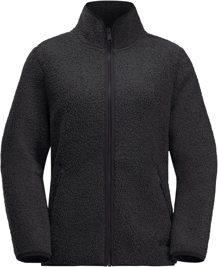 Jack Wolfskin Damen High Curl Jacket W Fleece-Jacke, Schwarz